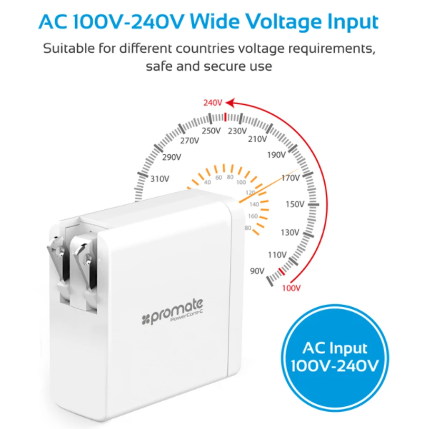 AC 100-240V wide voltage input